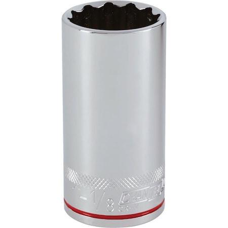 Channellock 1/2 In. Drive 1-1/8 In. 12-Point Deep Standard Socket 327300